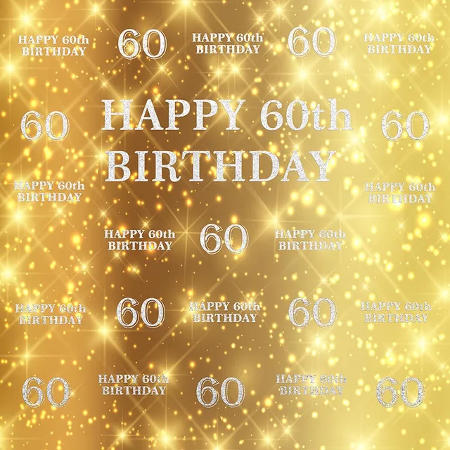 Birthday Backdrops Gold Step Repeat 50th 60th 70th 80th Party