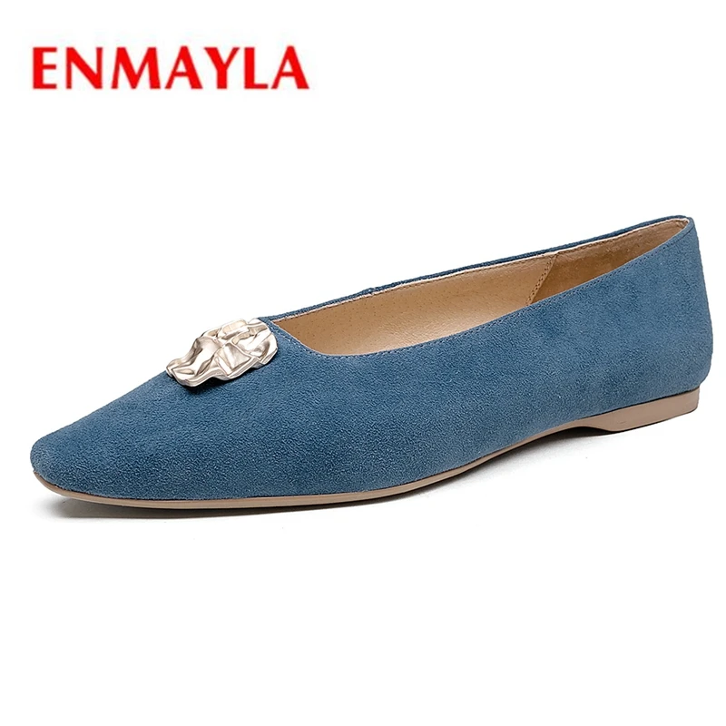 

ENMAYLA Solid Slip-On Casual Women Flat Shoes Zapatos De Mujer Shoes for Women Size 34-40 ZYL2311