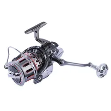 Большая 10BB 4,7: 1 8000-12000 полностью Металлическая рыболовная спиннинговая катушка со складной ручкой Обработанная алюминиевая катушка легкая Новинка