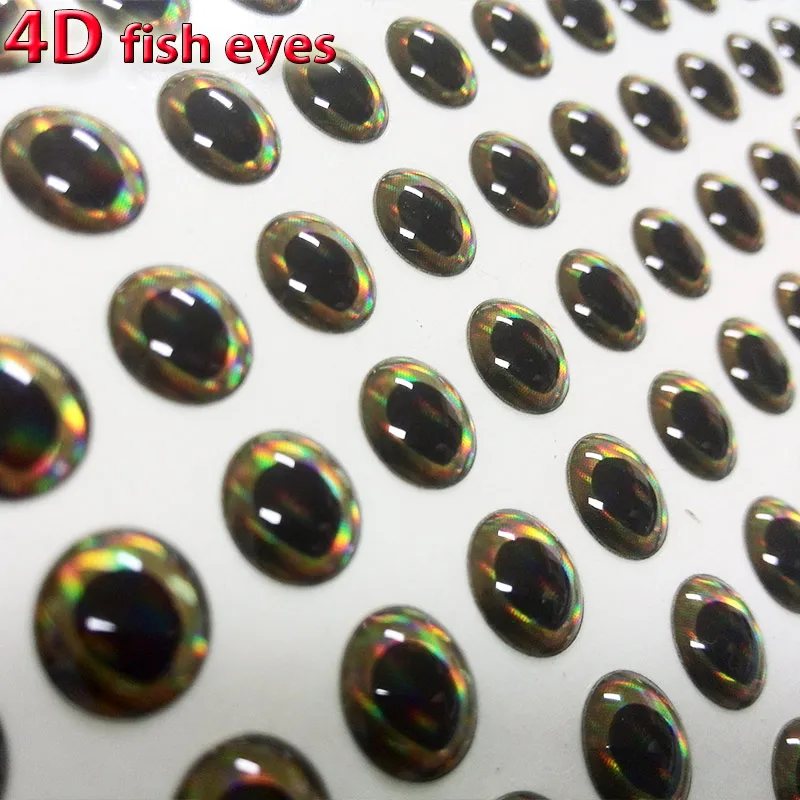 2017 новые поступления 4D рыболовные глаза приманка для рыбной ловли 4 вида цветные