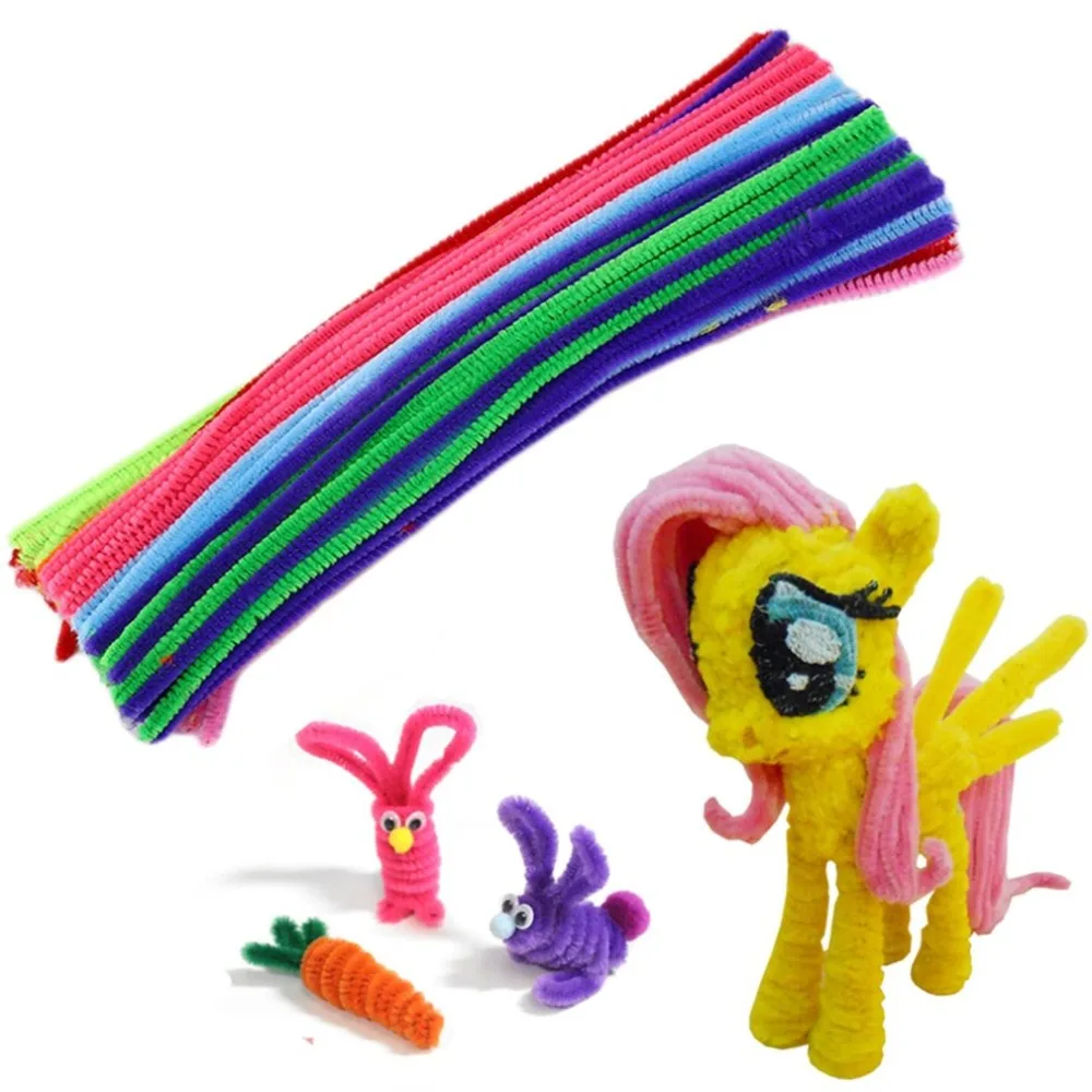 New-Hot-100pcs-DIY-Handmade-Educational-Shilly-Stick-Plush-Materials-Toys-For-Children (1)