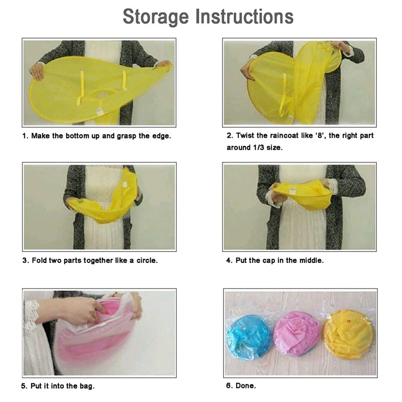 Raincoat poncho creative kids rain cover cute cartoon duck UFO children's raincoat boys and girls umbrella hat windproof poncho rain gear