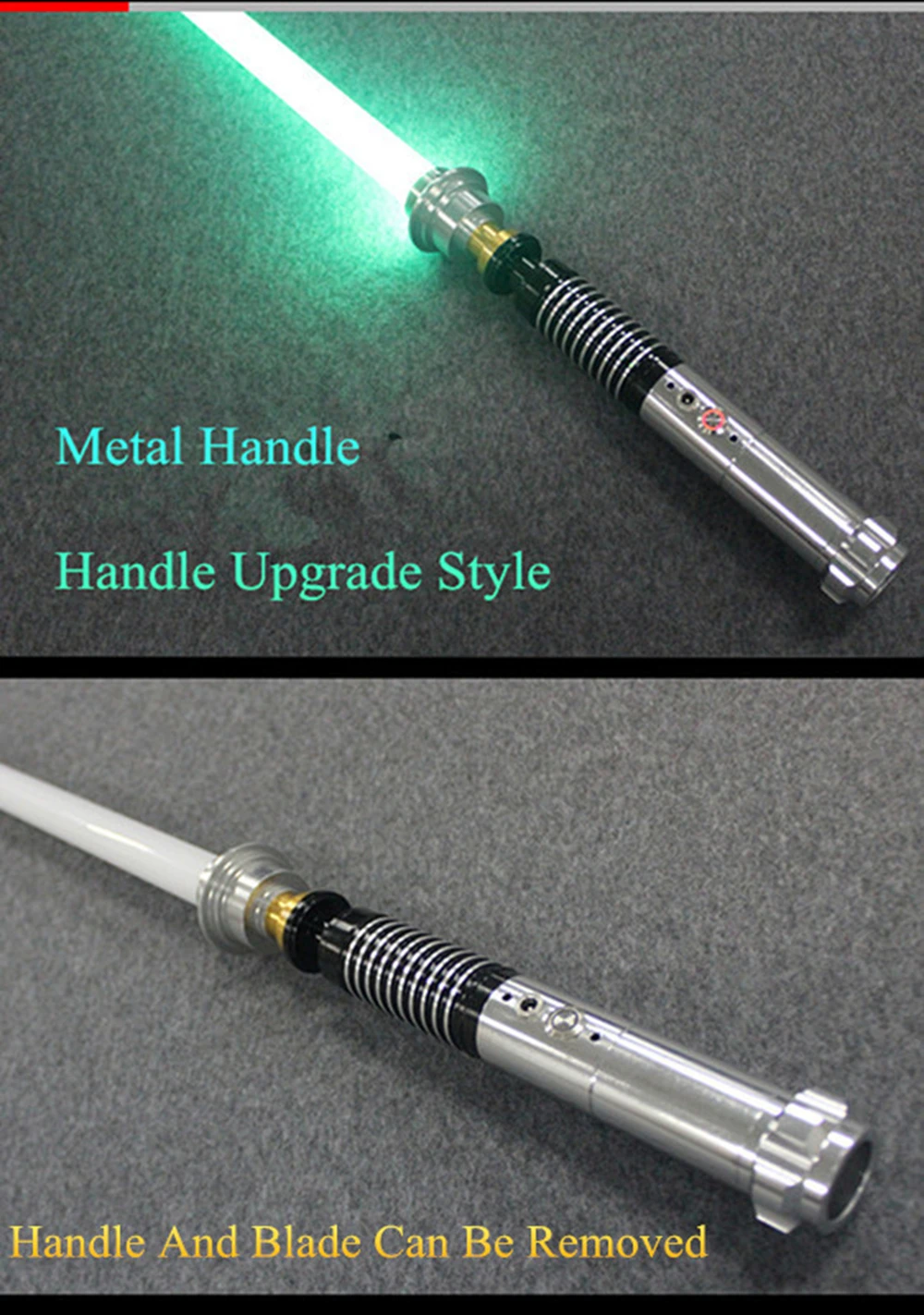 Световой меч ситх люк игрушка звук черная серия Скайуокер световой меч перезаряжаемый цвет меняющий звук металлическая ручка меч