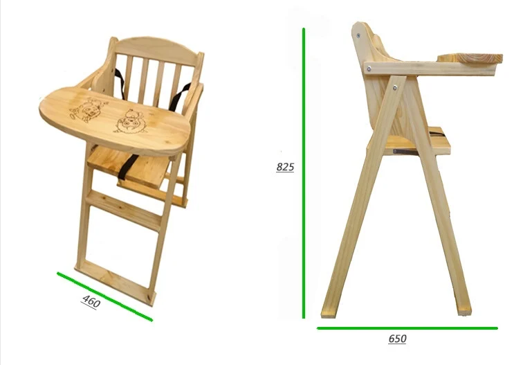 Детский стул для сосна, детский стул, детская мебель, регулируемый, полная распродажа, складной столик для кормления малыша, шезлонг 46*65*82,5