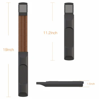 

Portable Pocket Guitar Finger Trainer Chord Finger Trainer for Beginner Mini Practice Tool Rotatable Chords Chart Screen