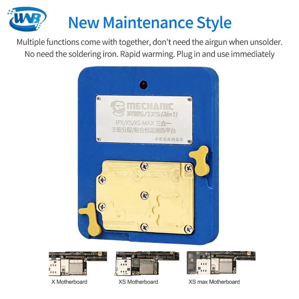 Механик 5/IX5 термостат удалить платформы распайки снос паяльная станция нагреватель для iPhone X XS Max материнская плата отдельный