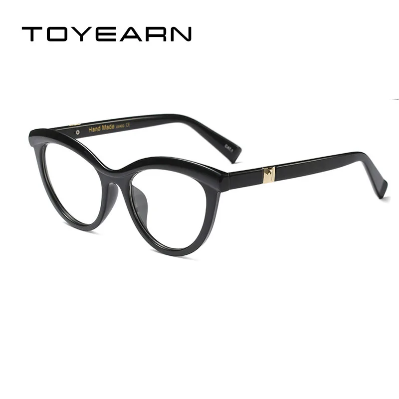 TOYEARN винтажные женские очки для глаз кошки женские черные и леопардовые очки оправа женские оптические очки UV400
