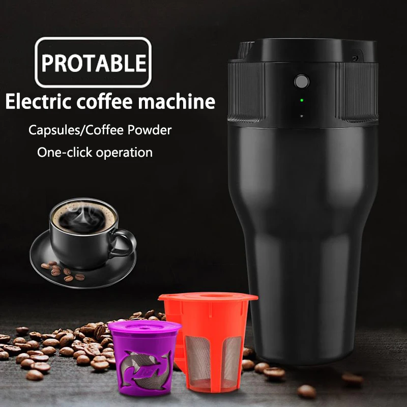 

500ML Cycle Extraction coffee machine outdoor mobile coffee pot portable USB electric coffee machine Capsule coffee machine