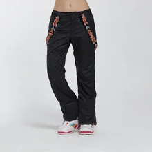 Новинка, зимние женские лыжные штаны, водонепроницаемые ветрозащитные штаны для сноуборда, уличные спортивные горные дышащие нагрудники, лыжные брюки