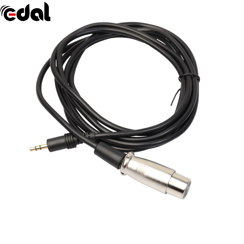 10Ft 1/8&quot XLR 3 Pin Female to Right Angle Stereo 3.5mm Jack Mic Audio Cord Cable hot|Кабели VGA| |