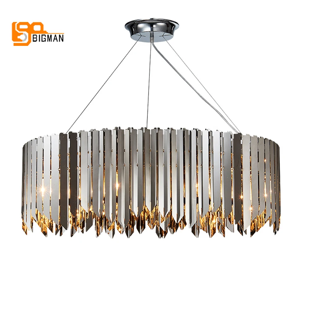 silver modern chandelier
