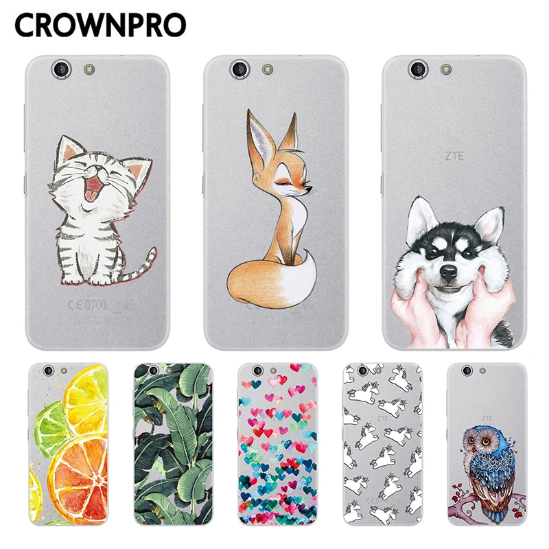

CROWNPRO ZTE Z10 Z 10 Soft TPU Case ZTE Blade A512 Cover Silicone Colorful Print Back FOR ZTE Z10 Phone Protective Case