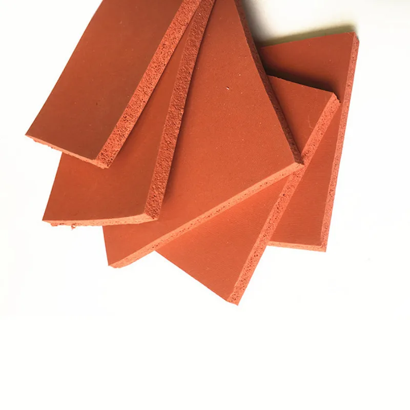 

Silicone Foam Sponge Plate Sheet Board Heat Insulation Blanket Strip Square 500 x 500 x 4mm Red Gray