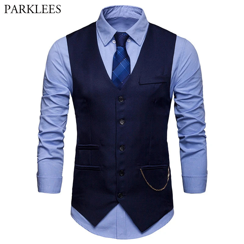 [review] Hot Seller Vest Waistcoat Men Wedding Casual Gilet Classic ...