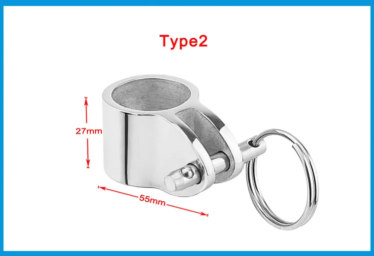 2 шт. SS316 челюсти плавный зажим с Quick Release Pin 1 дюймов 25 мм БИМИНИ навесной слайд установку оборудования морской лодка