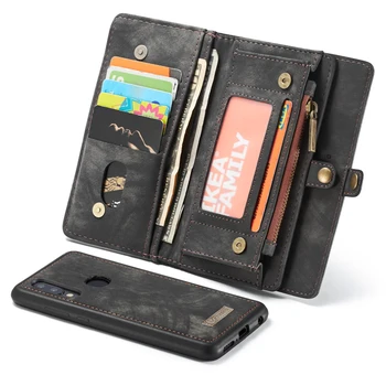 

Luxury Leather Magnetic Wallet Case For Samsung A20 A30 A40 A50 A70 Wallet Book Flip Cover For Samsung Galaxy A20 Wallet Case