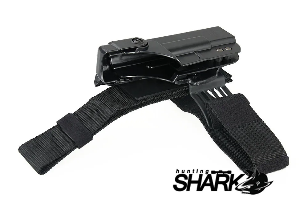 PPT BK загар ноги кобура для Glock 17 может быть установлен фонарик военный тактический пистолет ноги кобура HS7-0098