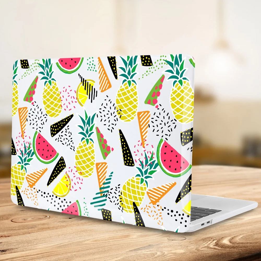 Летний стиль листьев узор Жесткий чехол для Macbook Air 11 12 13 Laptop Sleeve Mac book Pro 13 15 A1989 A1706 с retina