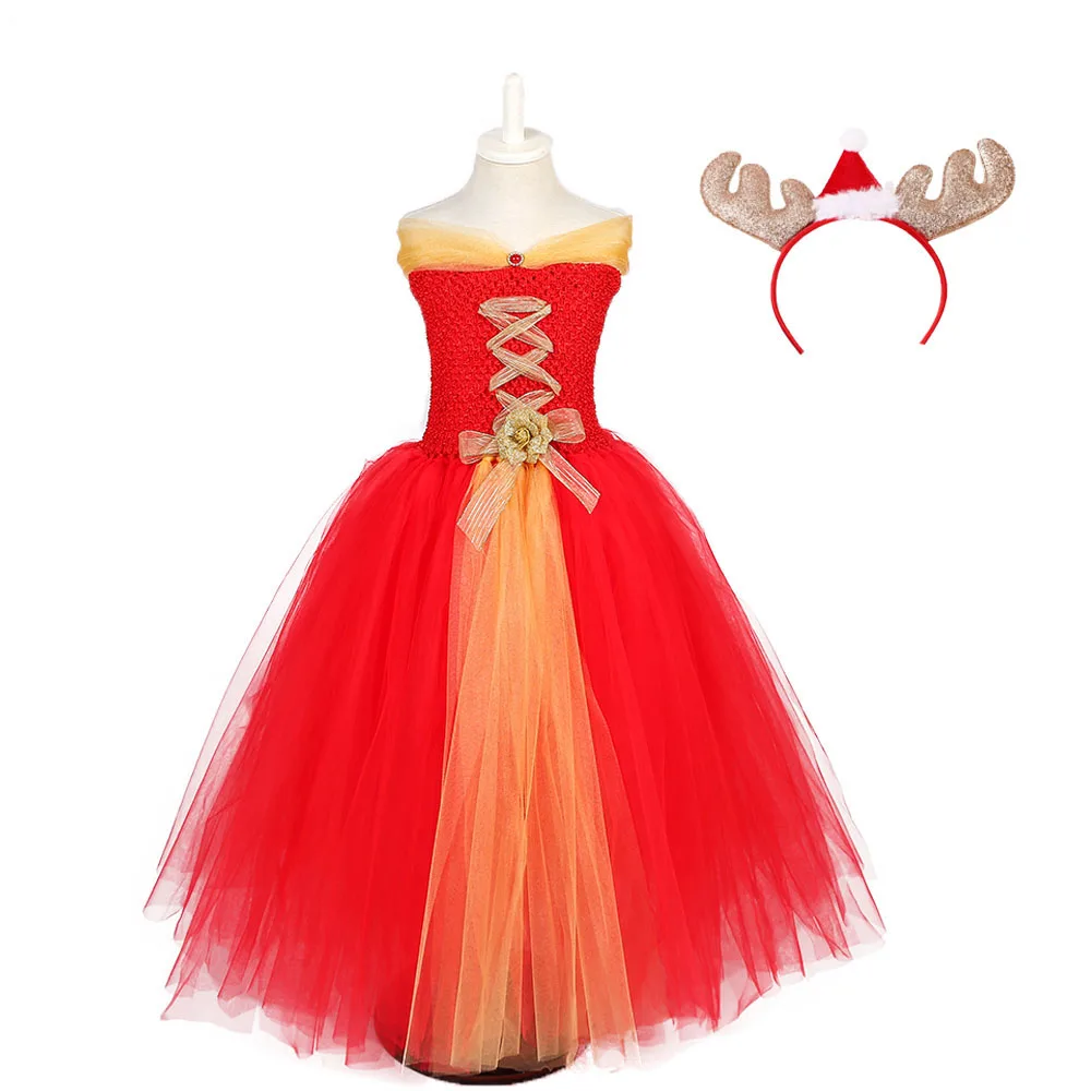 

Christmas Carnival Party Tutu Dress for Baby Girl Clothes Princess New Year Birthday Party Photography Tulle Tutu Dress Costume