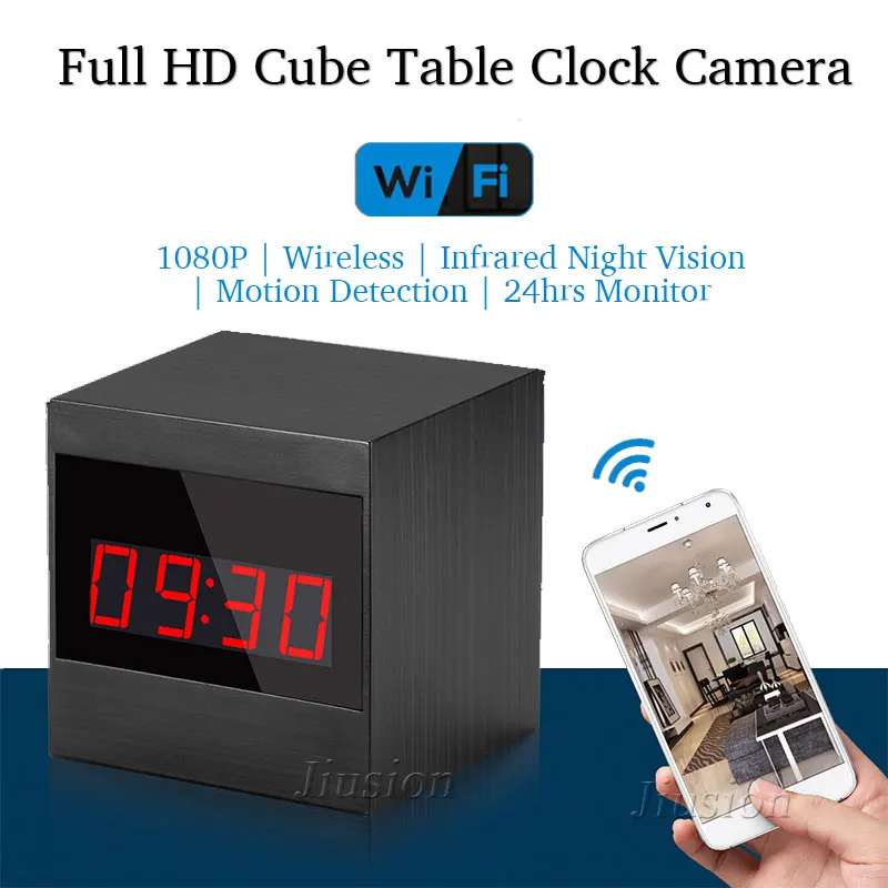 

Wifi MiNi Camera Surveillance Cam Clock Night Vision Motion Detection Webcam Security Espia Recorder for iPhone Android