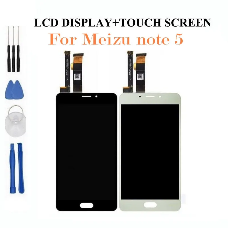 

LCD Display+Digitizer Touch Screen Assembly for meizu note 5 meilan note 5 5.5 inch Cellphone screen panel tools as gift