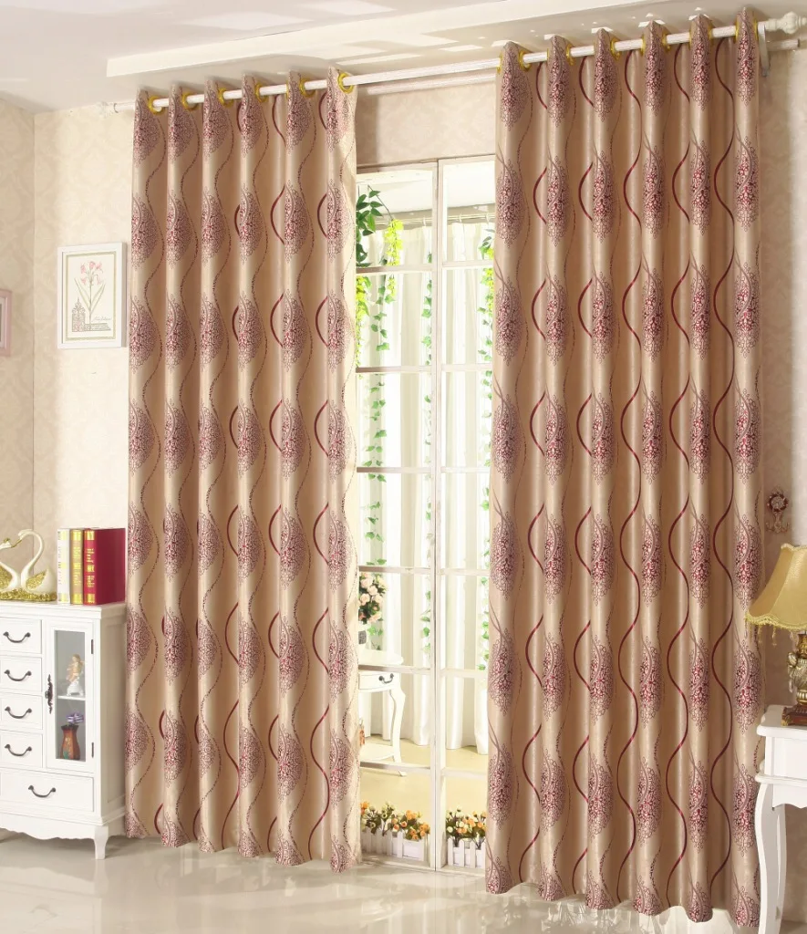 Cation suede high grade pure jacquard cloth shade cloth curtain fabric