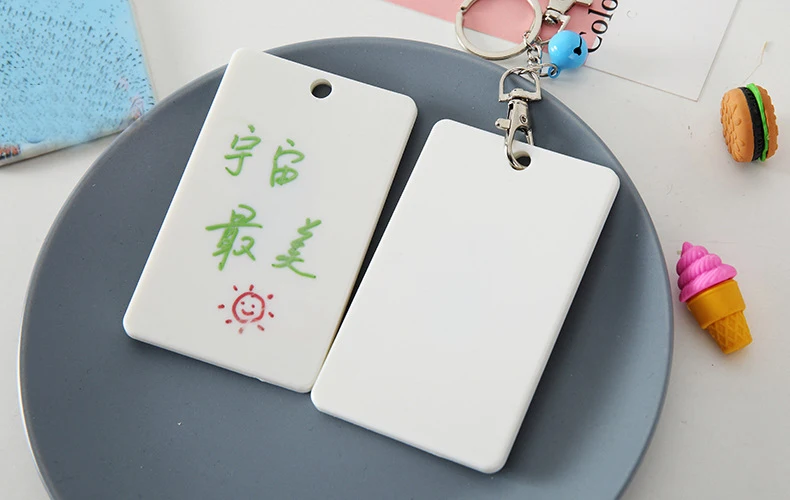 eTya Men Women Credit Card Holder Business ID Card Case Fashion DIY Student Kids Child Bus Card Holder Cover Bank Card Wallet