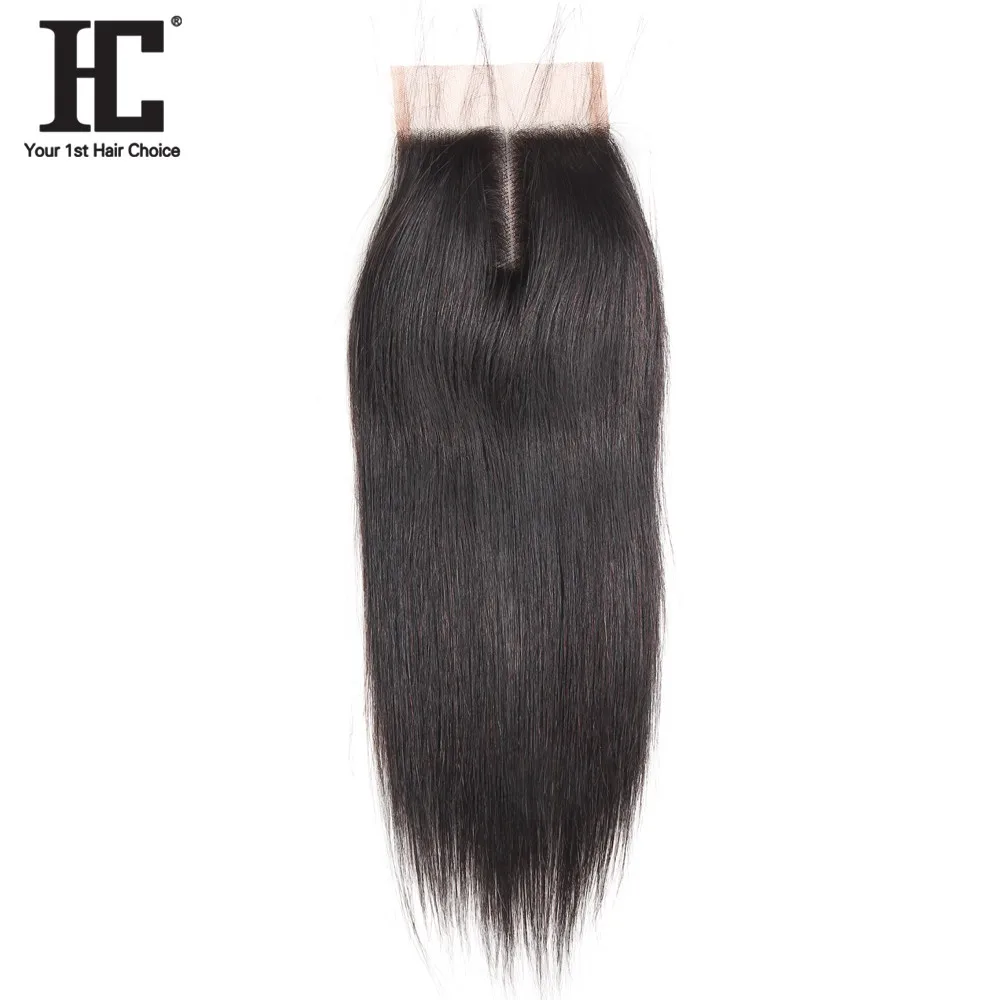 HC font b Hair b font Products Straight Remy font b Hair b font 4x4 Middle