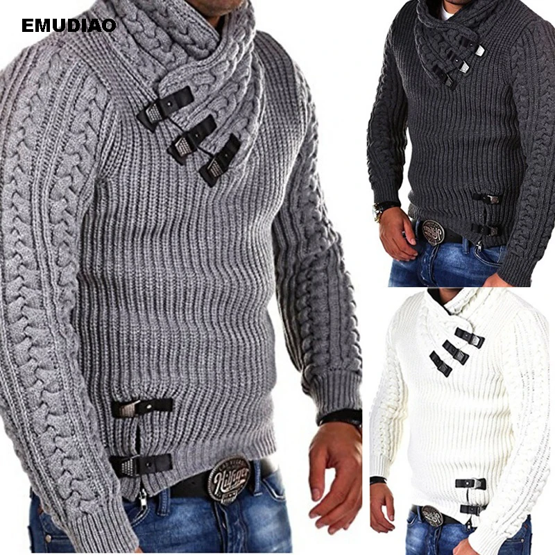 Мужские Модные Винтажные свитера с длинным рукавом на весну и зиму