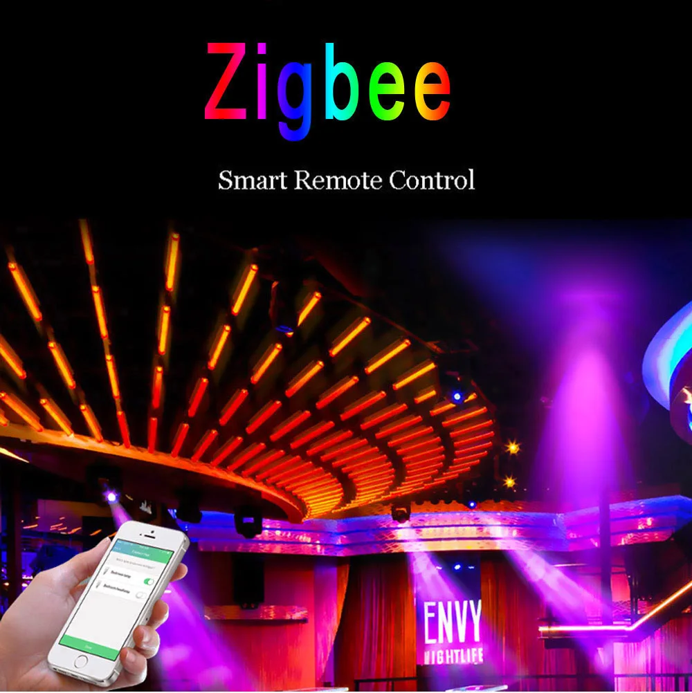 Светодиодная лента Zigbee RGB RGBW+ блок питания и котроллер работают с основным мостом zigbee/шлюзом