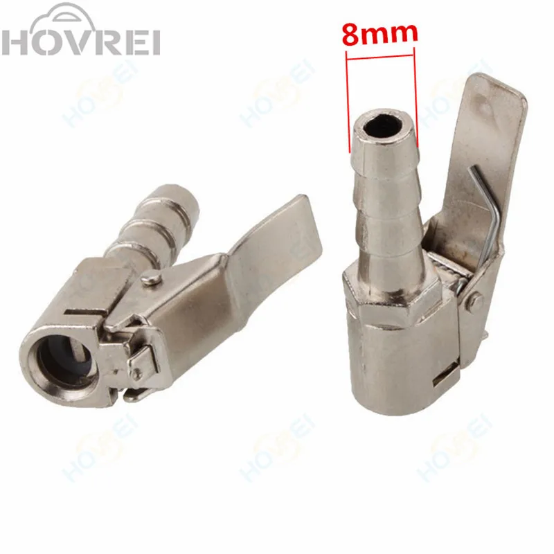 FXCO 1 St/ück Auto aus Messing Luftbohrfutter Reifen-Reifen Ventilclip Inflator Ventil Stecker 8 mm Adapter Aufblaspumpe