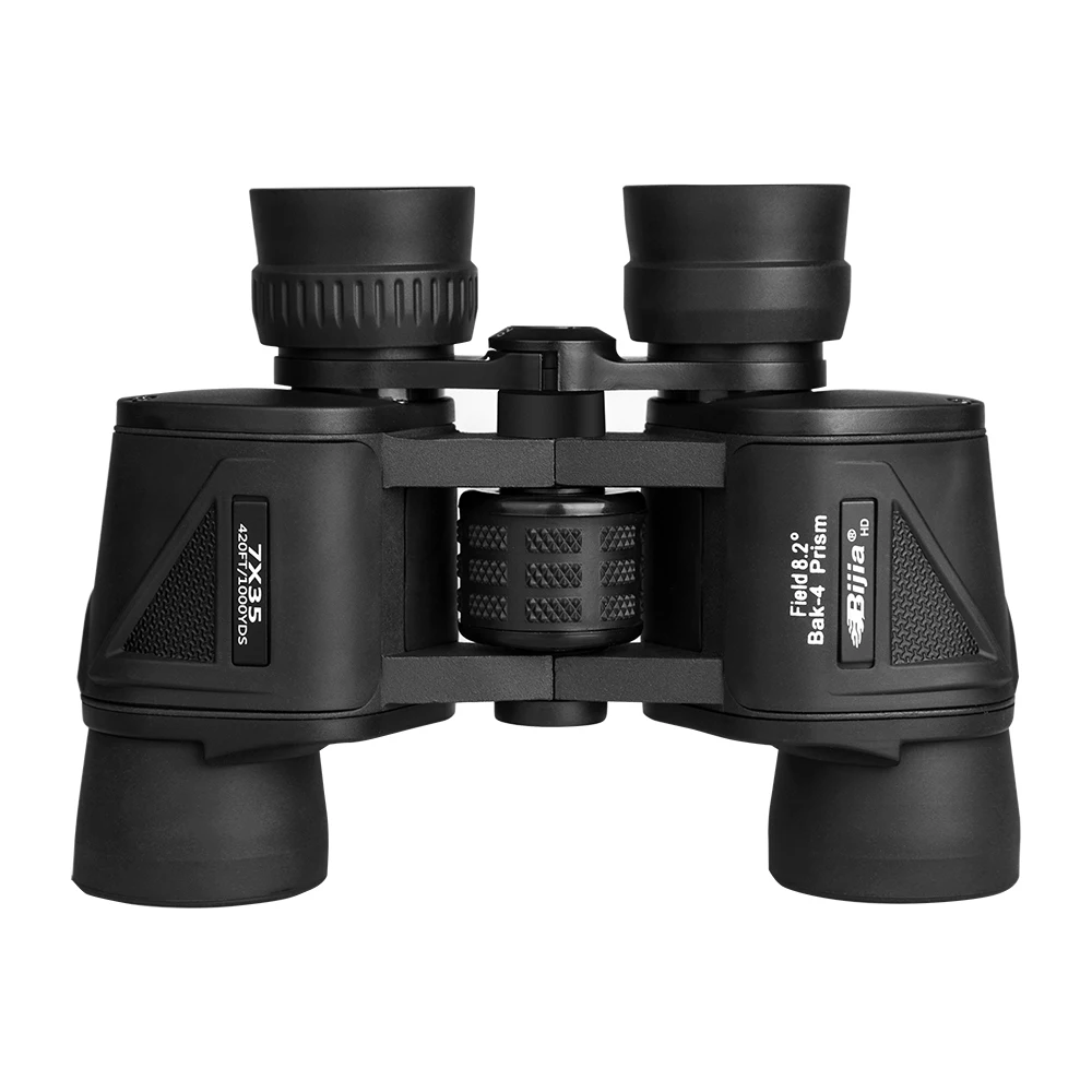 BIJIA مجهر 7X35 HD الليلية واسعة زاوية موشور للطي مجهر في الهواء الطلق المهنية الصيد تلسكوب للسفر الحفل