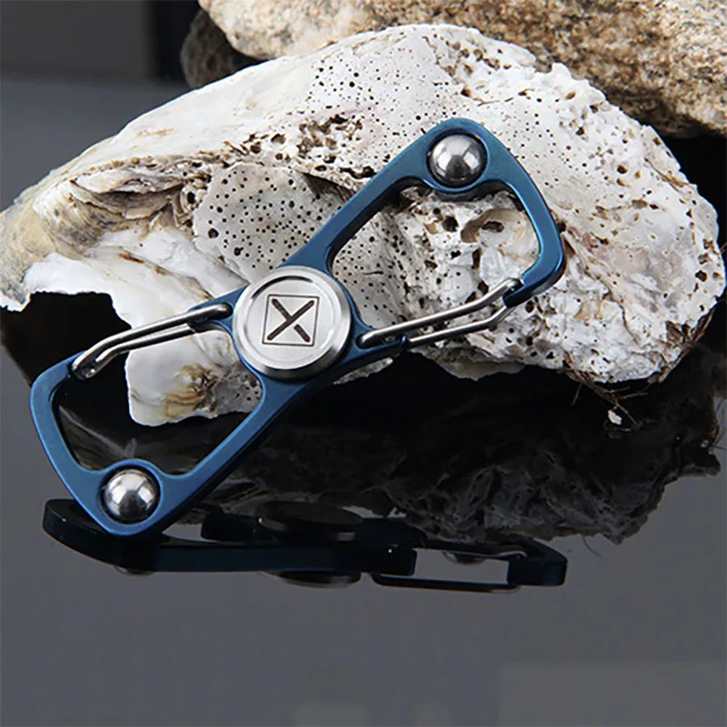 EDC Multifunction Gyro Finger Spinner Fidget Metal Hand Spinner Carabiner Key Chain Autism ADHD Anxiety Stress 5