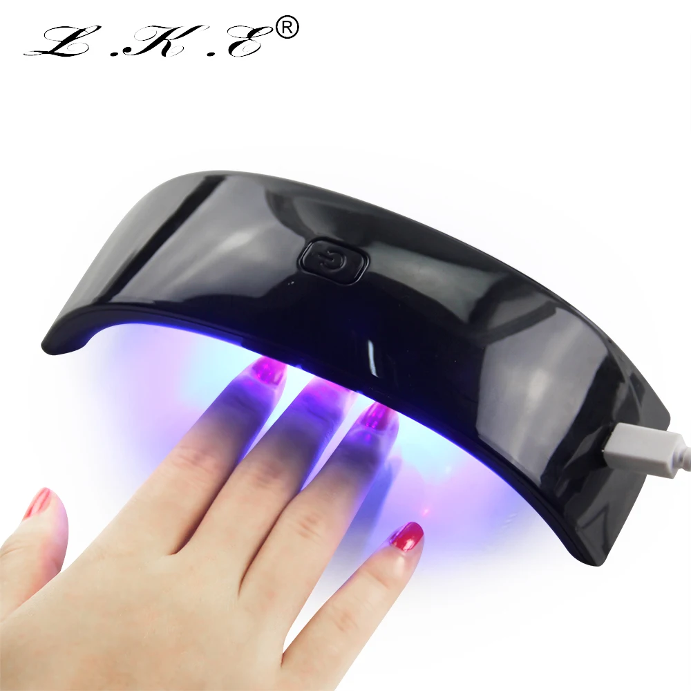 LKE 12W UV led Lamp Gel Polish Curing Light Makeup 6leds nail lamp