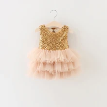 Retail Girl's summer fasion sequins bowknot dress  costumes kids  girls tutu dress  BW22