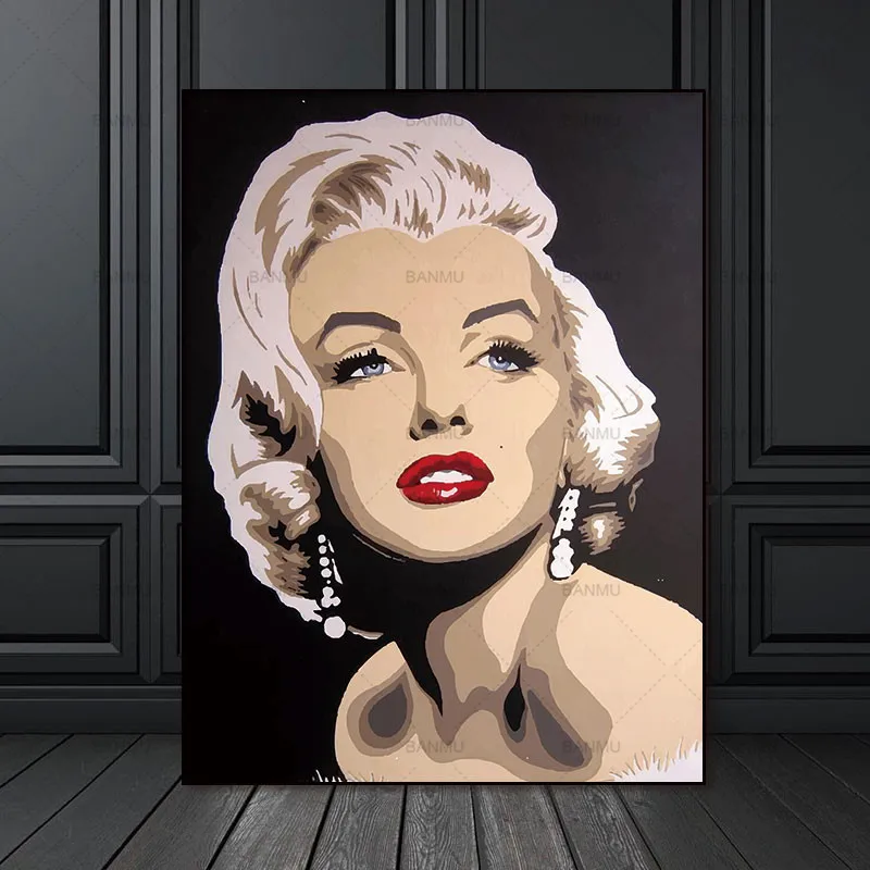 

Wall Art Pictures Canvas Painting home decor Wall poster decoration for living room prints Marilyn Monroe on canvas no frame