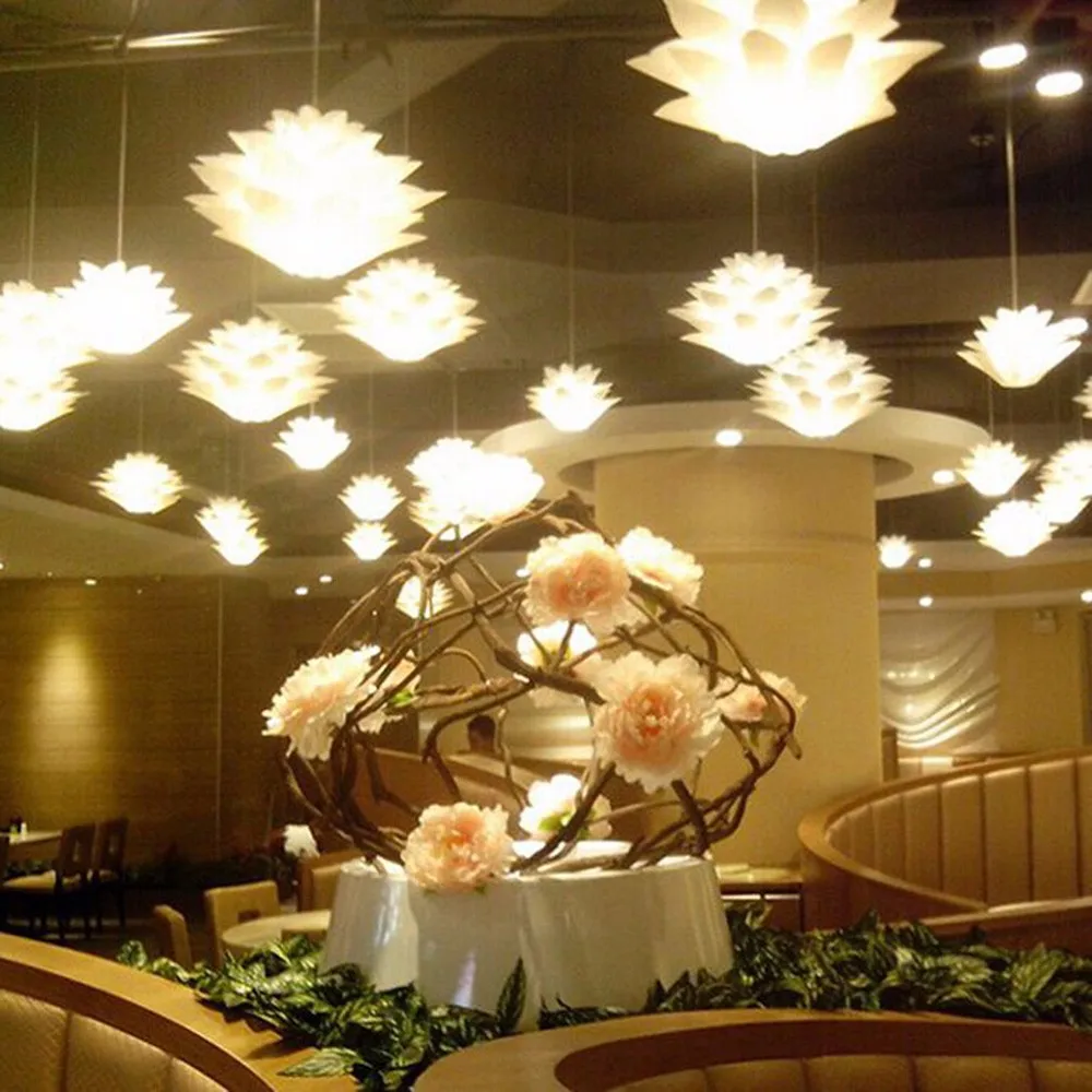 YouOKLight DIY Lotus Shaped Chandelier Ceiling Pendant Lampshade For Home