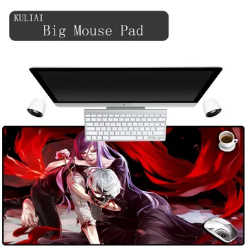 

XGZ High Quality Black Dense Locking Mouse Pad Tokyo Ghouls Japanese Anime Player MousePad Game Notebook Keyboard Mousemats