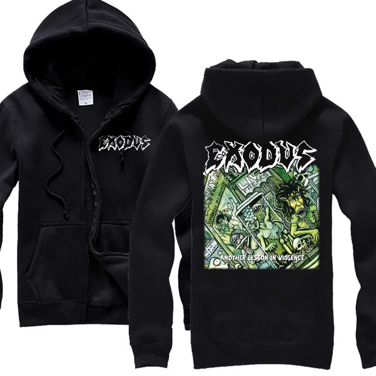 15 видов ужасный Exodus sudadera рок хлопок толстовки оболочка куртка панк рокерский спортивный костюм тяжелая металлическая брэндовая одежда, спортивные футболки - Цвет: 2
