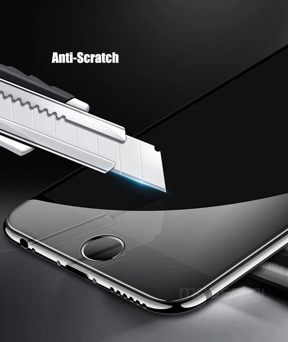 MOUSEMI Protective Glass On the For iPhone 6 6S Plus Tempered Screen Protector 5D Curved Edge Full Glass For iPhone 6 8 7 X Film (9)