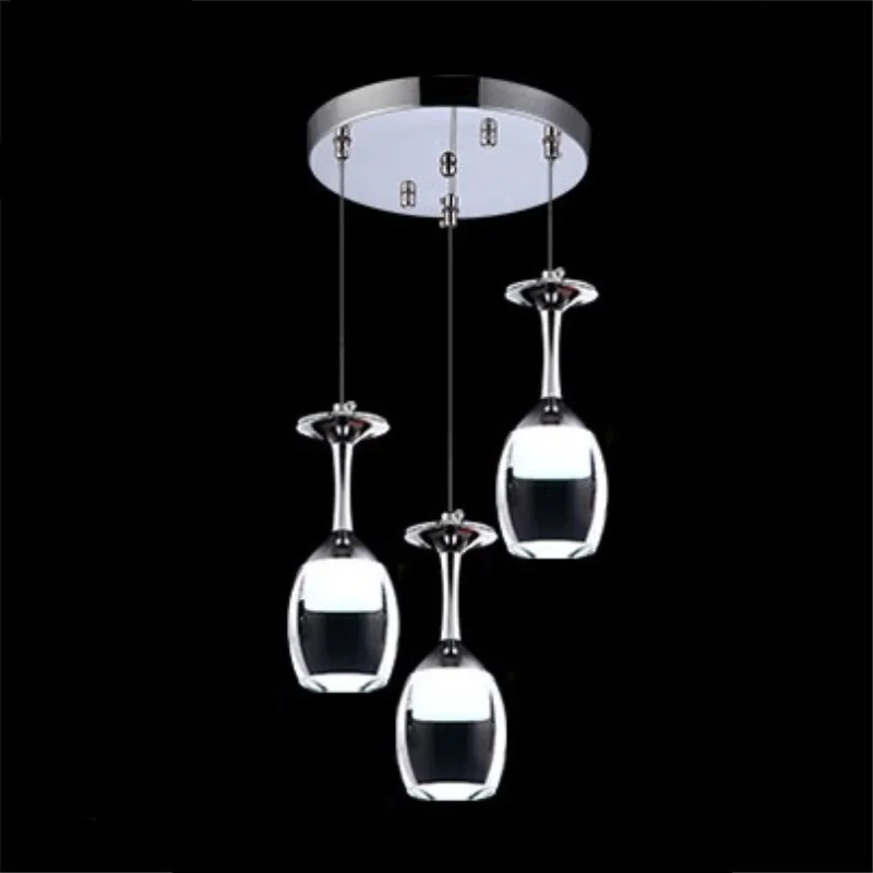 

Wine Cup lamp Modern Led lights goblet Pendant lights home decor Hanglamp Dining Room light Restaurant Coffee Shop Hanging Lamp