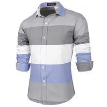 JAYCOSIN рубашка мужская camisa masculina модная деловая полосатая Летняя Повседневная рубашка с длинным рукавом мужская рубашка