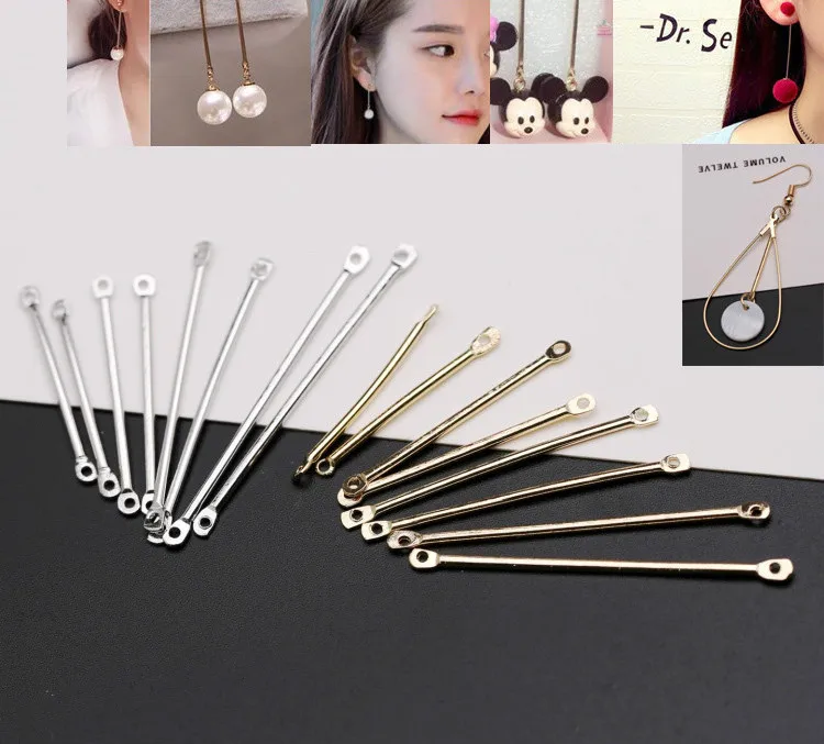 

Pure Copper Double Hole Round Connection Diy Handmade Minimalist Earrings Accessories Jewelry Finding 10pcs