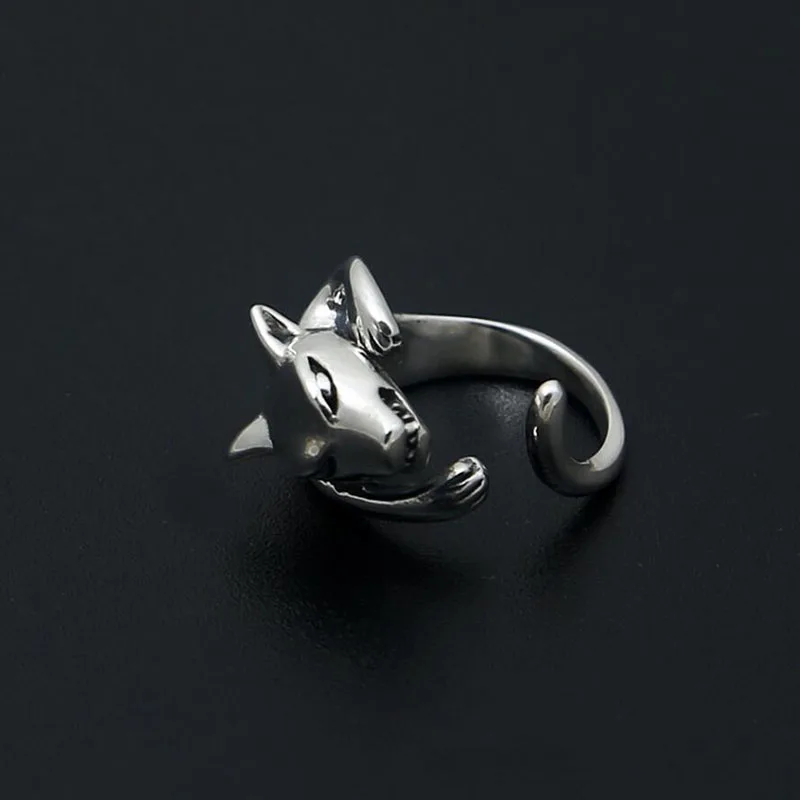 Hot Sale Creative gift wild type font b wolf b font tail font b ring b