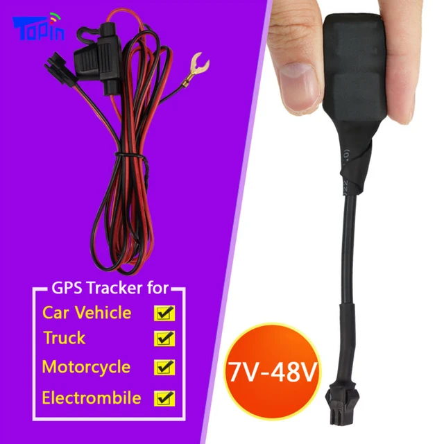 Topin Ct1 Ct1-b Mini Real Gps Tracker Gsm Locator For Car Vehicle Motorcycle Scooter Truck Input Voltage7v 24v 48v - Gps Trackers - AliExpress