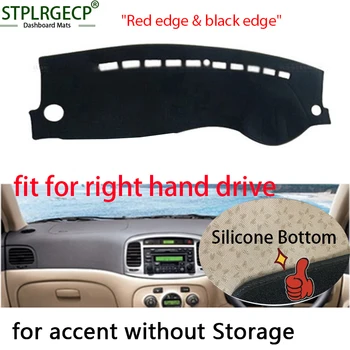 

Right hand drive Double layer Dash Mat Dashmat Dashboard Cover Sun Shade Dash Board Cover Carpet for Hyundai Accent