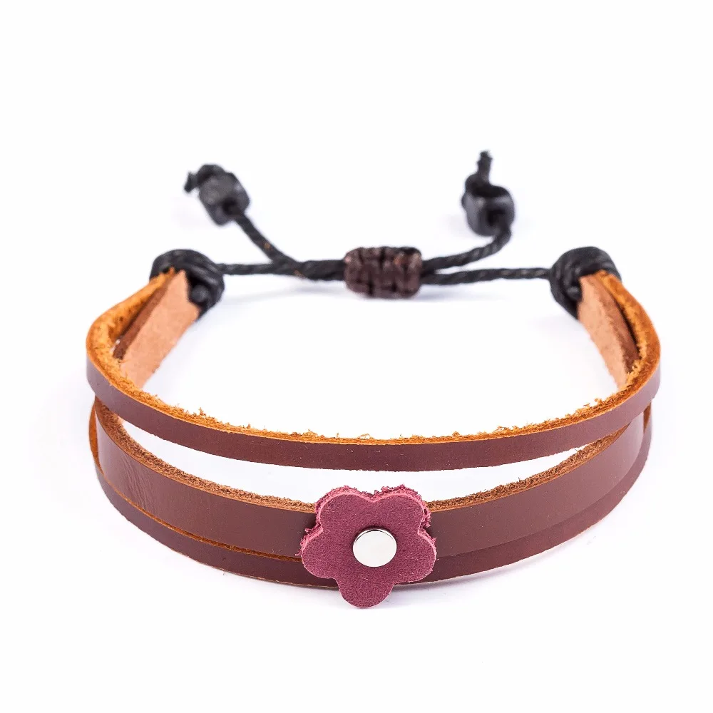 2017 snaps jewelry flower adjustable love bracelets & bangles,genuine