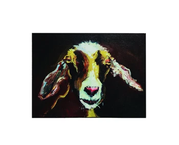 

100%Hand Painted Animal Oil Painting Lovely Goat Abstract on Canvas for Best Gift Art Work Home Decorations