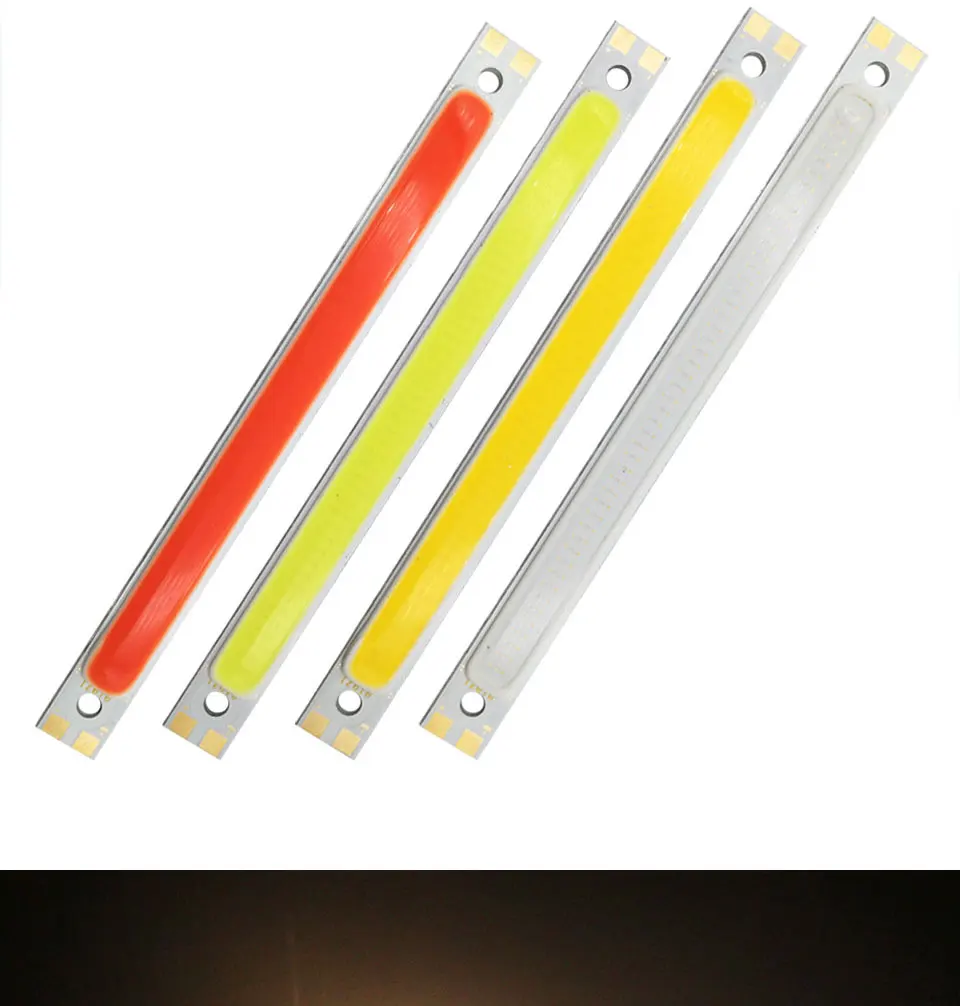 120mm 12v 10w 1000LM cob led light strip chip bulb lamp red blue white lighting (8)