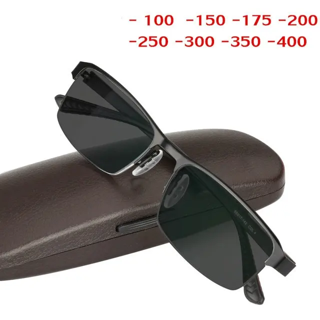Photochromic Finished Myopia Glasses Photosensitive Chameleon Anti